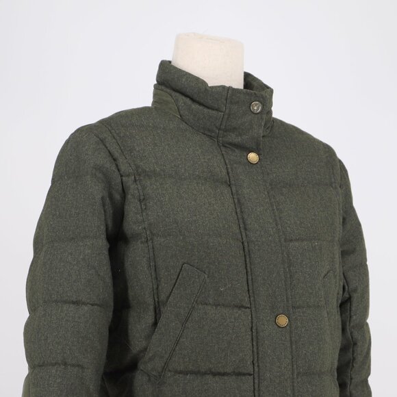 BARBOUR Goldfinch Quilted Padded Jacket Elbow Patch in Olive Size US 6 - Picture 6 of 15